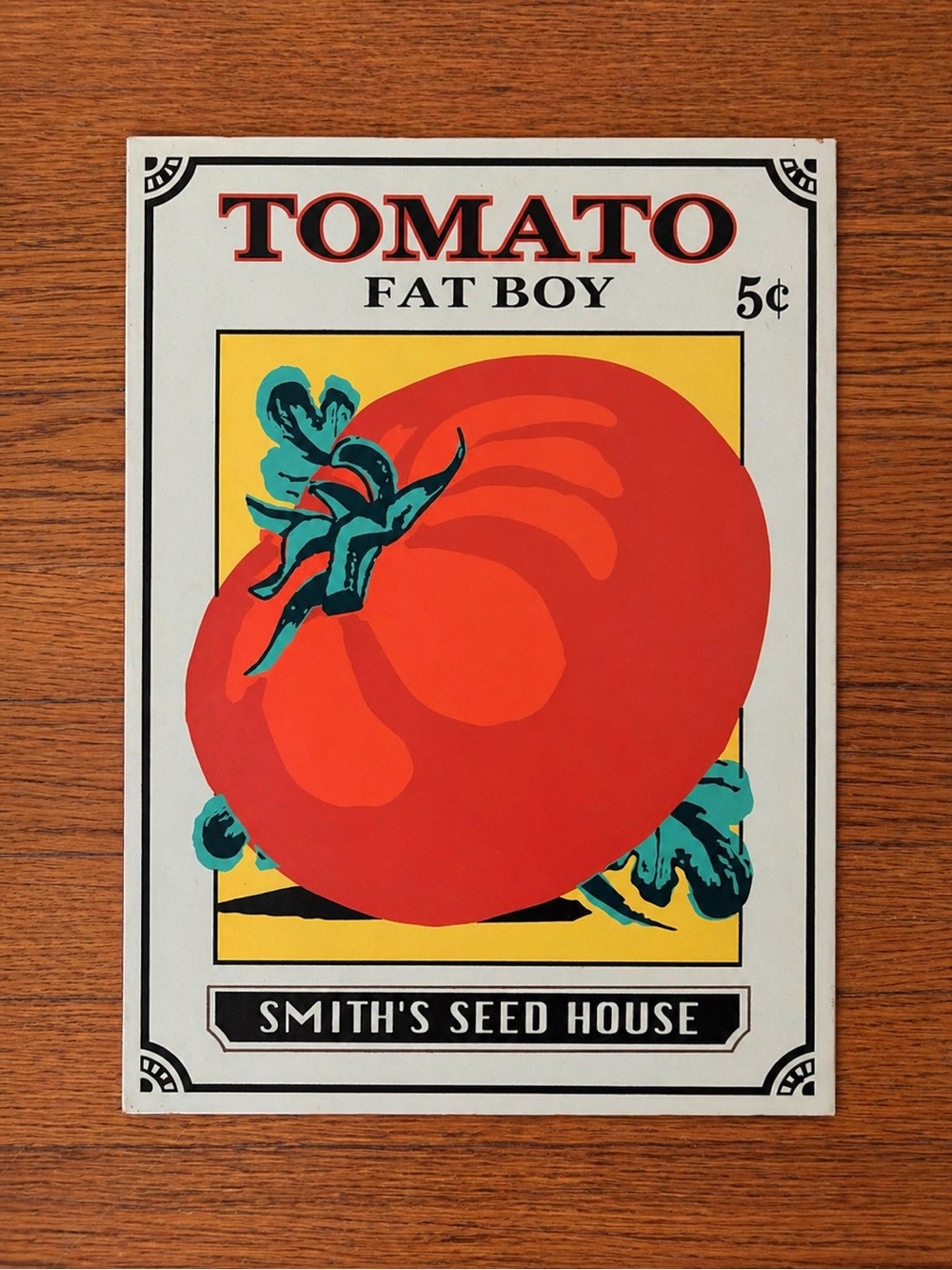 Vintage Fat Boy Metal Sign Smith’s Seed House Farm Kitchen Decor